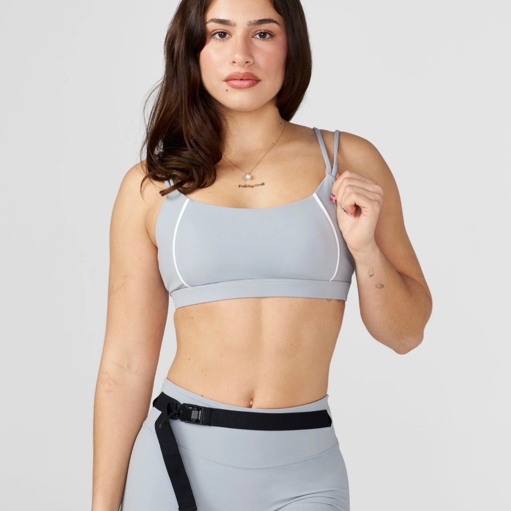 Light Gray Strappy Sports Bra - Women Intimates & Sleepwear